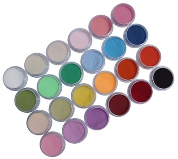 Puder proszek akrylowy akryl do paznokci 24 kol.