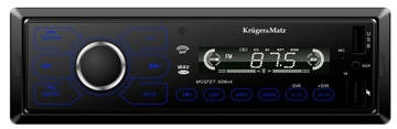 Radio sam Kruger&Matz KM2013 1DIN AM/FM RDS EQUALIZER Bt 2x USB AUX SD 4x50