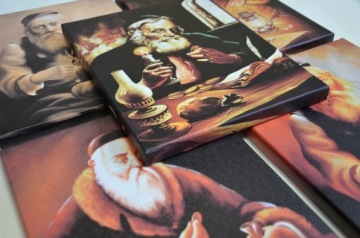 ПОРТРЕТ ЕВРЕЯ С ДЕНЬГАМИ ЕВРЕЙ ДЛЯ СЧАСТЬЯ КАРТИНА