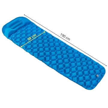 СВЕРХЛЕГКИЙ ТРЕККИНГОВЫЙ НАДУВНОЙ МАТРАС ДЛЯ ТУРИЗМА, СКАЧИВАЕМЫЙ, ПРОЧНЫЙ