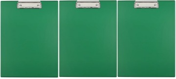 Deska Podkładka Clipboard z klipsem A4 zielona x3