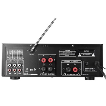 ИНТЕГРИРОВАННЫЙ УСИЛИТЕЛЬ 2000 Вт BLUETOOTH 5.0 HIFI СТЕРЕО FM-РАДИО