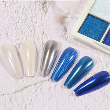 Голографический блестящий пигмент для ногтей.