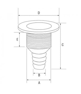 БОКОВАЯ АДАПТАЦИЯ 1 ДЮЙМ ДЛЯ ШЛАНГА 29 ММ