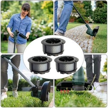 Леска Запасные катушки с леской для триммера 1,65мм 6,1м 3 шт.