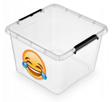 POJEMNIK PLASTIKOWY Z POKRYWĄ NA ZABAWKI 32L
