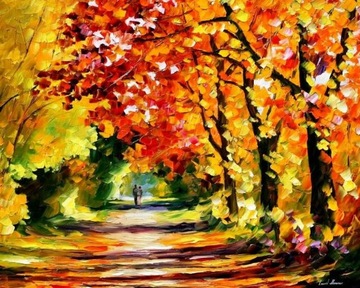 ALEJA W PARKU 100/80 olej Leonid Afremov