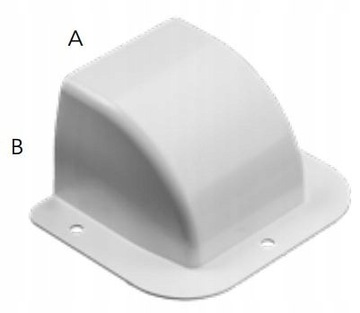Zakończenie koryta Optimal ODWC-90x65mm