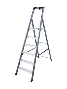 KRAUSE SePro S Анодированная лестница 1x6 124203 3,30 м