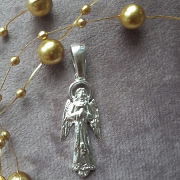 серебряная подвеска ангел с цепочкой pr925