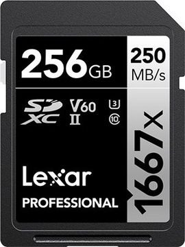 Lexar SDXC 256GB Professional 1667x UHS-II U3