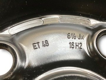4× DISK OCELOVÝ VOLKSWAGEN OE 5QA601027A 6.5" X 16" 5X112 ET 48