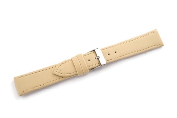 PASEK DO ZEGARKA JORDAN KERR BEŻ GŁADKI 20MM SKÓRA
