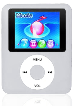 Odtwarzacz MP4 T938 16GB radio głośnik MP3 srebrny