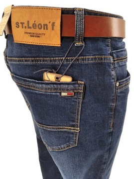 SPODNIE MĘSKIE JEANS ST5 W38 L30 PAS: 99-102 CM
