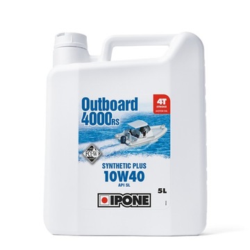 IPONE OUTBOARD 4000 RS 10W40 4T OLEJ SILNIKOWY PÓŁSYNTETYK 5L SILNIKI ZABUR