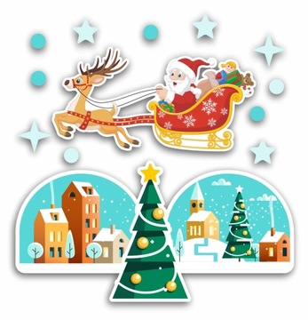 ЗИМНИЕ РОЖДЕСТВЕНСКИЕ УКРАШЕНИЯ САНТА-ОЛЕНЬ РОЖДЕСТВЕНСКАЯ ЁЛКА WBN4