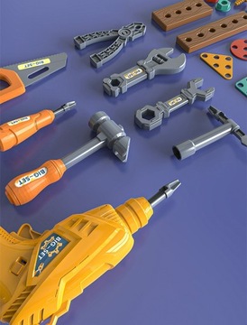 НАБОР ДЛЯ МАСТЕРСКОЙ МАЛЕНЬКИЕ МЕХАНИЧЕСКИЕ ИНСТРУМЕНТЫ ВОЛШЕБНЫЙ ЧЕМОДАН