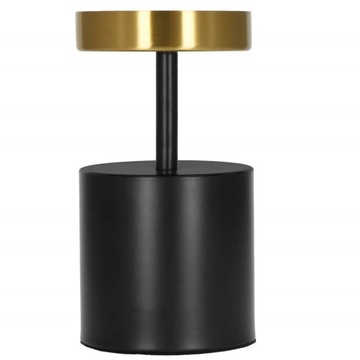 2x НАБОР ПОДСВЕЧНИКОВ, МЕТАЛЛИЧЕСКИЙ ДЕКОРАЦИОН, ЧЕРНЫЙ ДЛЯ СВЕЧЕЙ GLAMOUR LOFT