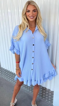 Summertim Jednolity kolor Spódnica koszulowa S-3XL