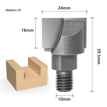 Резцы для чистки дна 0,39 дюйма, 10x24 мм.
