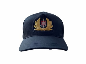 Czapka żeglarska oficerska CZARNA