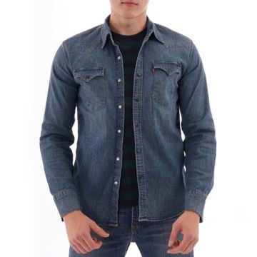 Levis Męska koszulka z długim rękawem Barstow Western Shirt 65816-0318-S