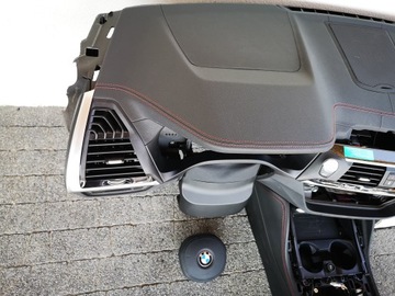 Панель консоли, кожа, подушка безопасности, BMW X3 G01 X4 G02