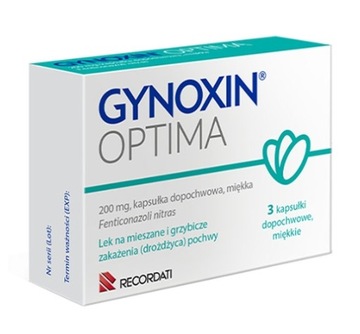 Gynoxin Optima kapsułki dopochwowe 0,2g 3 sztuki
