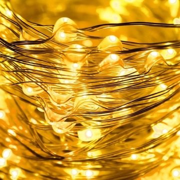 ЛАМПЫ ПРОВОДНЫЕ ТОКОВЫЕ 200LED ТЁПЛЫЕ БЕЛЫЕ 20м РЕЖИМЫ