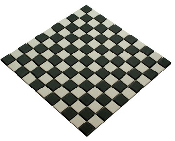C MOZAIKA ceramiczna czarna biała MIX , płytka