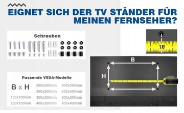 RFIVER Universal TV Stnder TV Rack Hoch 32-65 Zoll PREMIUM