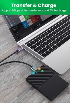 КАБЕЛЬ USB C 3.0 MICRO B ДЛЯ ВНЕШНЕГО SSD-ЖЕСТКОГО ДИСКА USB ТИПА C 1,5 м
