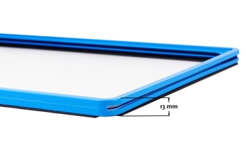 RAMKA PLAKATOWA A4 MAGNETYCZNA ZIELONA + KIESZEŃ ZABEZPIECZAJĄCA PLAKAT