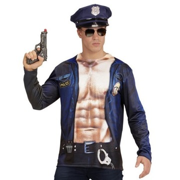 Koszulka Policjanta nadruk 3D policja XL