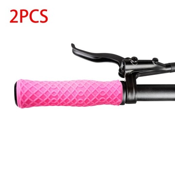 2 велосипедные ручки. Ручки для складного руля розового цвета.