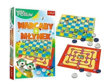 ИГРА КУБИКИ ШАШКИ + МЛЫНЕК - СЕМЬЯ ТРЭФЛЕК 019