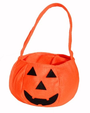 KOSZYK DYNIA HALLOWEEN TOREBKA FILCOWA NA CUKIERKI