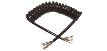 КАБЕЛЬ 7-ЖИЛЬНЫЙ СПИРАЛЬНЫЙ КАБЕЛЬ 1,8-2 м УДЛИНИТЕЛЬ 12 В - 24 В