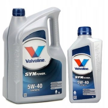 VALVOLINE SYNPOWER 5W40 6 l + ZAWIESZKA