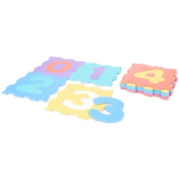 PUZZLE PIANKOWE MATA PIANKOWA NUMERY od 0 do 9 KAŻDY 30x30 cm ŁĄCZNIE 10szt
