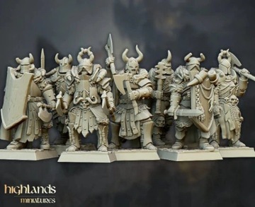 Highlands Miniatures Varyag Chaos Warriors 10 моделей