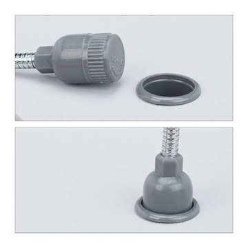 Портативная плоская подставка для ноутбука Relaxdays со светодиодной подсветкой, серая