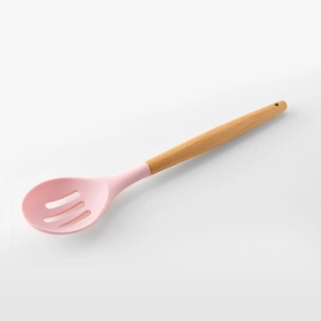 Mini Silicone Kitchenware Cooking Utensils Set Pink Non-stick Cookware