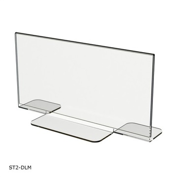 DL Menu Stojak dwustronny typ T na Opis z PLEXI /M