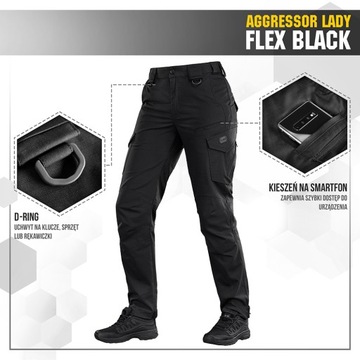 M-Tac Spodnie Aggressor Lady Flex Black