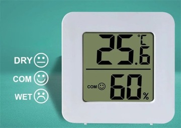 ГИГРОМЕТР ЭЛЕКТРОННЫЙ ТЕРМОМЕТР ЦИФРОВОЙ ДИСПЛЕЙ МИНИ-МЕТЕОСТАНЦИЯ