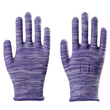 1 пара нейлоновых полиуретановых перчаток для защиты труда в полоску