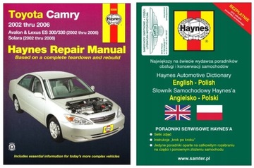 TOYOTA Camry Avalon Solara Lexus ES300 ES330 (2002-2006) instr +GRATIS 24h