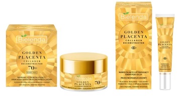 BIELENDA GOLDEN PLACENTA ZESTAW KREM 70+OCZY 50+15